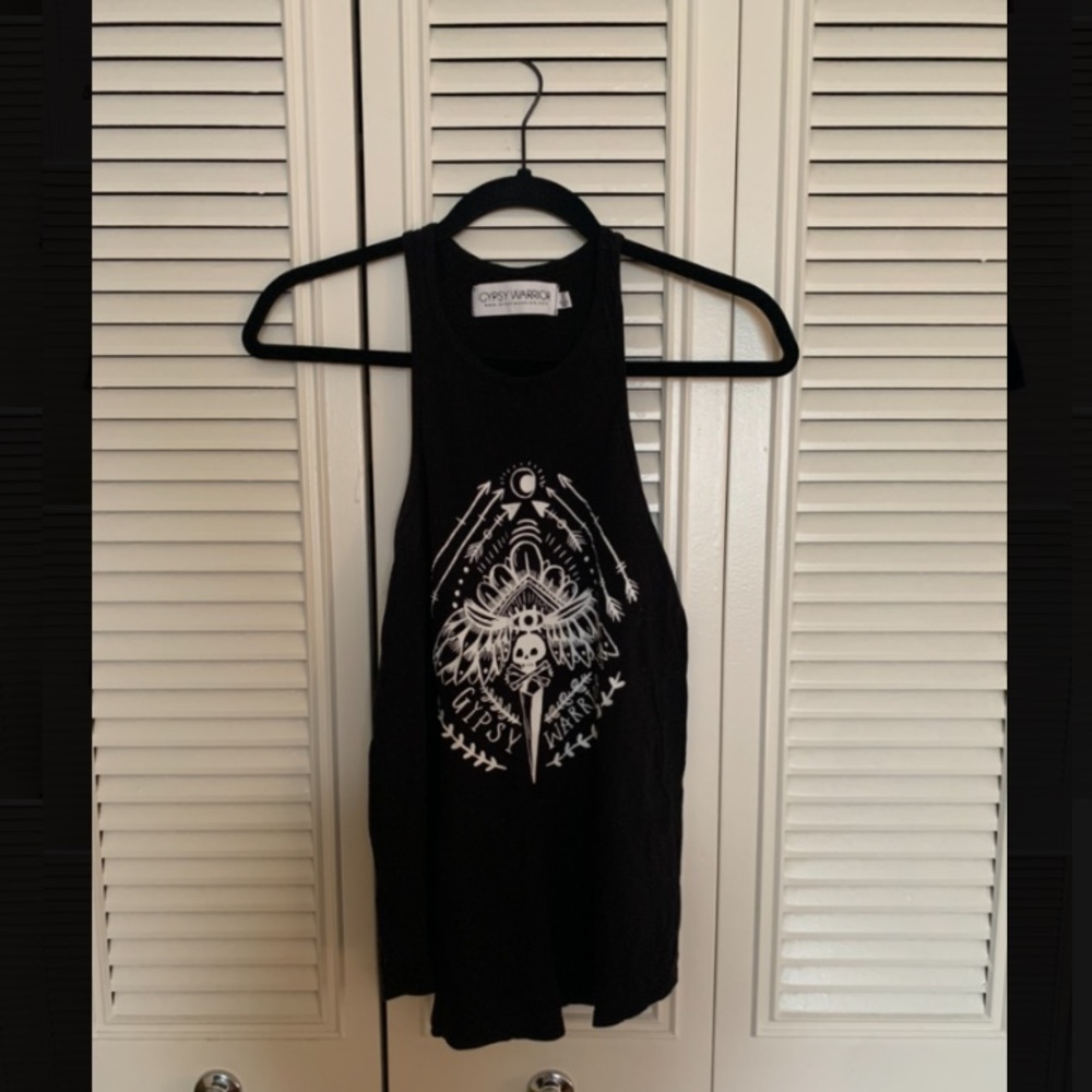 Black Gypsy Warrior Long Tank